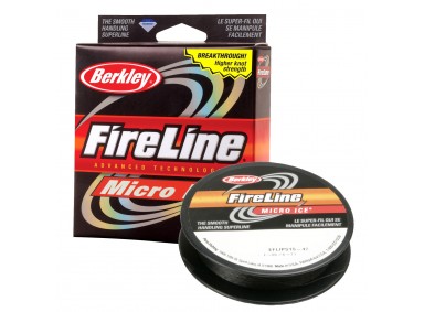 Зимний Плетеный шнур Berkley Fireline Micro Ice Smoke 45m 0,10mm 3.6kg